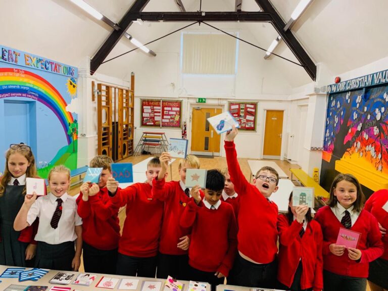 Card publisher Belly Button encourage local school children to say Thinking of You
