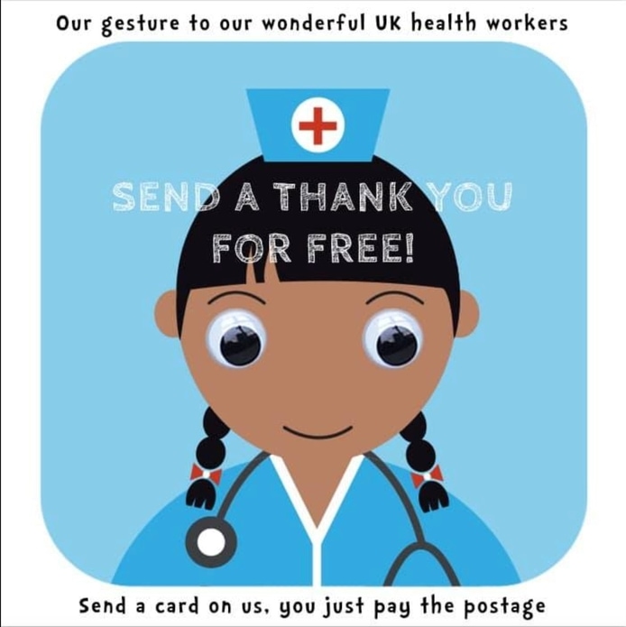 Greeting card industry puts its hands together for the NHS